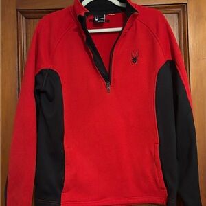 Spyder Red and Black Fleece Jacket